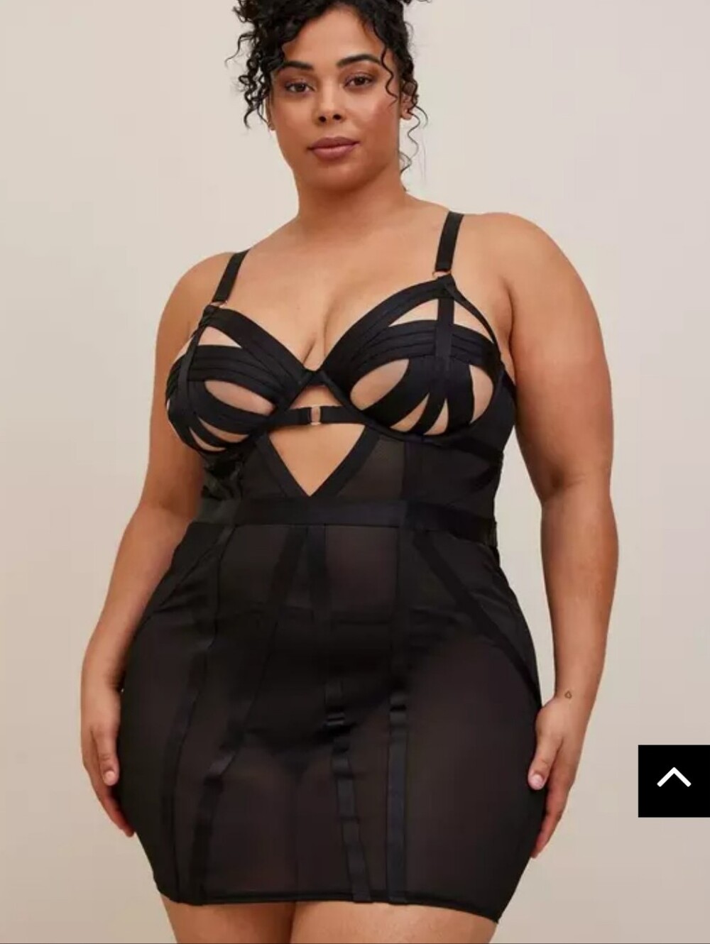 #062 Torrid 1 Cut Out Strappy Chemise
